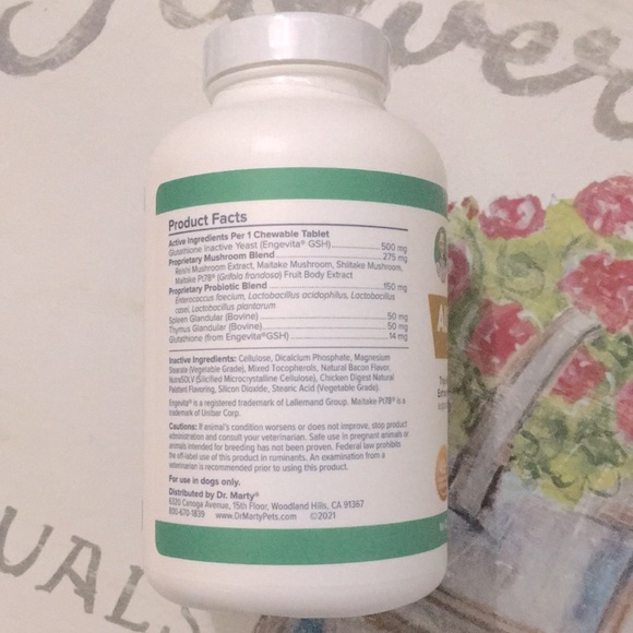 NWT Dr. Martys Alpha Guard 60 Tablets Immune System Dog Supplement Sealed!✨ - Picture 4 of 6
